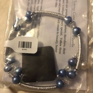 Vantel Pearls Ocean Mist wrap bracelet